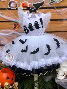 Halloween Tutu Dress, Halloween Costume Toddler Girl, Halloween Infantil, Halloween Goodies, Toddler Halloween Costumes, Tutu Costumes, First Birthday Outfits