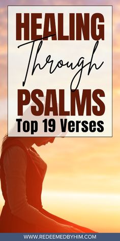 a woman with her head in her hands and the words, healing through palms top 19