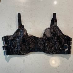 Nwt Victoria’s Secret Very Sexy Unlined Demi Banded Bra Comfortable And Sultry Adjustable Straps Adjustable Bands On Sides Between Cups And Back Band Gold Hardware Braided Center Front Between Cups Supportive Underwire Three Adjustable Closure Hooks Black With Light Pink Lace Mesh Inside Cups On Outer Sides Close To Underarm Adjustable Straps, Side Bands, & 3 Back Hooks To Give The Best Fit **Discontinued Item So Mannequin Photo Is The Best One To Show How It Would Look On** Demi Bra, Pink Lace, Gold Bands, Gold Hardware, Women's Intimates, Victoria’s Secret, Light Pink, Adjustable Straps, Victoria's Secret