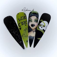 Holloween Nails, Sculpted Nails, Winter Nails Acrylic, Witch Craft, Nail Designs Glitter, Nail Paint, Holiday Nails