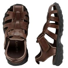 Carter S Fisherman Sandals Toddler Boys Brown New * Hook And Loop Strap * Locker Loops * Closed-Toe * 100% Man-Made Materials * Imported * Wipe Clean Approximate Lay Flat Measurements Taken Un-Stretched. Chest Width Listed Is Doubled From The Single Lay Flat Measurement. Measurements Are Listed As A Courtesy And Do Not Guarantee Fit. Please Review Measurements And Compare Them To A Similar Item You Currently Own To Ensure Proper Fit Although We Make Every Effort To Show You The True Color Of The Casual Non-slip Sandals With Round Toe, Casual Closed Toe Non-slip Sandals, Casual Brown Non-slip Sport Sandals, Sport Sandals With Cushioned Footbed And Round Toe, Brown Synthetic Sport Sandals With Round Toe, Brown Synthetic Round Toe Sport Sandals, Brown Non-slip Sandals For Outdoor Activities, Non-slip Brown Sandals For Outdoor Activities, Brown Non-slip Sandals For Outdoors