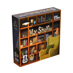 an image of a bookcase with books on it that says, my shelfie