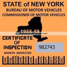 the state of new york is shown in this orange and black sign that says,