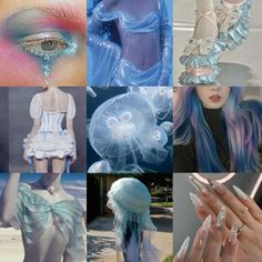 Jellyfish Costume With Clear Umbrella, Diy Jellyfish Costume Umbrellas, Deep Sea Outfit, Jelly Fish Costume Diy Adult, Jellyfish Costume Women, Deep Sea Creature Costume, Deep Sea Creatures Costume, Jellyfish Inspired Makeup, Sea Creature Outfit