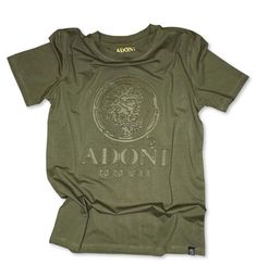 ADONI MMVII Premium Stretch Cotton. 95% Cotton 5% Elastane Straight Hem Tagless Slim Fit Crew Neck Line Machine Wash. Embossed ADONI MMVII 12" Logo. Shirts Women Fashion, Green T Shirt, Green Tshirt, Shirts Women, Slim Fit Shirt, Hooded Sweater, Clue, Sorority, Forest Green