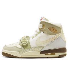 (GS) Air Jordan Legacy 312 'Year of the Rabbit' FD9909-111 (SNKR/Retro/High Top/Basketball/Wear-resistant) Retro High-top Jordan Shoes For Streetwear, Vintage White Basketball Shoes, Retro High-top Jordan Sports Shoes, Retro High-top Jordan Shoes For Sports, Retro High-top Basketball Sneakers, Cream High-top Sneakers For Sports, Vintage High-top Basketball Shoes, Vintage White High-top Basketball Shoes, Retro Basketball Shoes With Round Toe For Light Sports