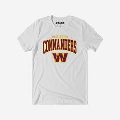 Washington Commanders Classic Logo T-Shirt FOCO White S - FOCO.com Team Name T-shirt For Sports Season, Collegiate T-shirt For Baseball Season Fan Merchandise, College Fan Apparel T-shirt With Team Name, Collegiate Graphic Print T-shirt For Game Day, Collegiate Game Day T-shirt With Team Name, Team Spirit Streetwear T-shirt, Varsity T-shirt With Team Logo For Football Season, Collegiate T-shirt For Football Season Fan Merchandise, Collegiate Style T-shirt For Football Season Fan Merchandise