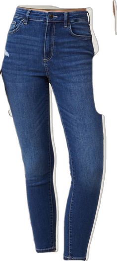 Blue Straight Leg Jeggings For Everyday, Casual Straight Leg Jeggings With Frayed Hem, Casual Cropped Denim Jeggings, Casual Cropped Leg Denim Jeggings, Casual High Rise Jeggings With Frayed Hem, Casual Jeggings With Frayed Hem, Midi Denim, Flared Leggings, Long Sleeve And Shorts