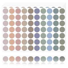 the color palette is shown in different shades