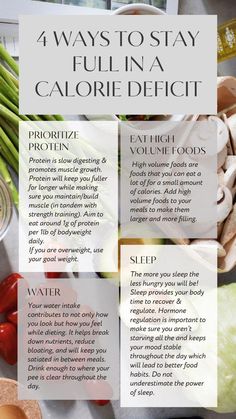 Caloric Deficit, Calorie Meal Plan, Calorie Deficit, Feeling Hungry, Calorie Diet, Best Diets, Diet And Nutrition, Health And Nutrition, Get Healthy