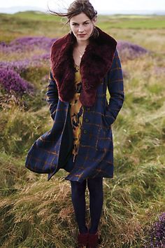 Fiona Coat - anthropologie.com #anthrofave Anthropologie Coat, Scottish Style, Anthropologie Clothing, Dark Autumn, Glad Rags, Plaid Coat, Fashion Mode, Jacket Outfits, Passion For Fashion