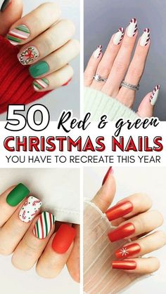 Plaid Nail Designs, Nail Lengths, Christmas Nail Art Ideas, Bright Nail Designs