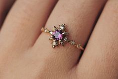 Spectral Termina Ring – Sofia Zakia Purple Engagement Rings, Spinel Engagement Ring, Words Meaning, Spinel Engagement Rings, August Birthstone Ring, Amethyst Wedding, Cute Engagement Rings, Spinel Ring, Pink Spinel