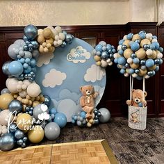 Mocsicka Blue White Cloud Baby Shower Decorations Party Round Cover-Mocsicka Party Baby Boy Balloons Decoration, Decoration For First Birthday Boy, Prvi Rodjendan Dekoracija, Baby Boy First Birthday Decoration Ideas, Dekoracije Za Prvi Rodjendan, 1st Birthday Boy Decorations Ideas, Baby Boy Birthday Decoration, First Birthday Decorations Boy