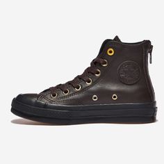 Great shopping ideas for Converse Chuck 70 Back Zip Leather High Top Shoes - A02110C Expeditedship, Mens Shoes Flat Leather Sneakers With Leather Footbed, Brown Leather Flat Sneakers, Brown Flat Leather Sneakers, Low-top Leather Boots With Rubber Heel Cap, Flat Brown Leather Sneakers, Leather Flat Sneakers For Fall, Leather Sneakers For Fall, Casual Converse Boots With Round Toe, Converse Fall Boots With Round Toe