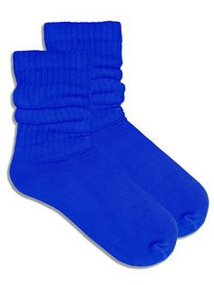 Royal Blue Slouch Socks (Adult Medium) from the Sock Panda Sans Cosplay, Navy Socks, Ruffled Socks, Slouch Socks, Blue Socks, Blue Nike, Knee High Socks, Swag Shoes, Ankle Socks