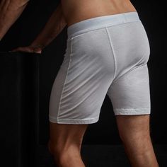 Our Luxe Lotus Relaxed Fit Boxer Short is made in an elevated jersey from Japan. The luxe nature of this fabric is characterized by the way the cotton is spun which gives it a clean and smooth texture that mimics an ultra soft, matte satin like hand feel. Relaxed fit.Additional Information:• 100% Cotton• Front rise: 9 3/4", Back rise: 13 3/4", Inseam: 6 1/4"• Made in Japan• Machine wash cold, tumble dry low White Fitted Boxer Briefs For Loungewear, Fitted White Boxer Briefs For Loungewear, Matte Satin, Boxer Shorts, Male Body, Smooth Texture, Body Measurements, White Shorts, Lotus