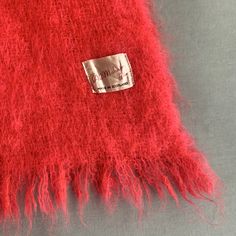 A beautiful made pure Mohair woolen scarf in a rich vibrant red . made in Scotland U.K circa 1960s . Mohair is incredibly warm. In exellent condition Red One-size Shawl As Gift, Red Scarves For Gifts, Vintage Red Shawl Scarf, Vintage Red Scarf For Winter, Vintage Red Shawl As Gift, Red Vintage Shawl As Gift, Vintage Red Shawl Gift, Woolen Scarf, Mohair Scarf