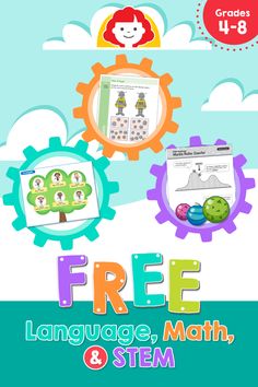 Looking for at-home learning resources? Evan-Moor is offering FREE downloadable activities, including language arts, hopscotch, math word problems, and STEM projects!  #evanmoor #stem #math #wordproblems #langauge #free printables #homeschooling #secondgrade #firstgrade #thirdgrade Summer Education, Homeschool Summer, Daily Language Review, Math Basics, First Grade Lessons, Stem Ideas, Stem Lesson