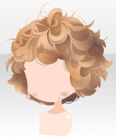 an animated image of a woman's head with wavy hair