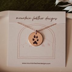 This beautiful necklace is made to order with your fur baby's actual paw print engraved on a disc. This listing is for ONE disc. Purchase additional discs here*Paw print is engraved onto a 3/4 inch disc of your choice. ***IF you want name, date, or info on the BACK of the disc please purchase the "engrave on back" listing, there is an additional fee for this option! Engrave a name, date, or saying on back here. Or if you want an actual signature or print on the back of the disc see this listing. Paw Print Round Pendant Jewelry As Gift, Sterling Silver Paw Print Necklace As Gift, Round Pendant Necklace With Paw Print For Gift, Paw Print Round Pendant Jewelry For Gift, Paw Print Round Pendant Jewelry Gift, Paw Print Pendant Necklace For Gift, Paw Print Pendant Necklace For Gifts, Silver Paw Print Round Pendant Necklace, Paw Print Necklace