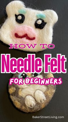 Needle Felt For Beginners, Felt For Beginners, Needle Felt, Easy Steps, Needle Felting, Christmas Diy