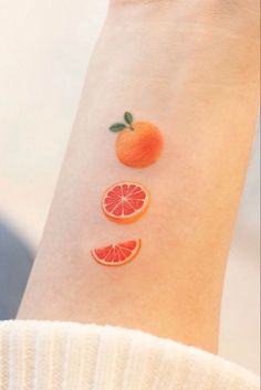 Small Tattoo Ideas For Men, Orange Tattoo, Orange Food, Food Tattoos, Small Tattoo Ideas, Inspiration Tattoos, Tattoo Ideas For Men, Hand Tattoos For Women, Cute Small Tattoos