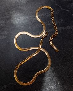 Herringbone chain necklace for a gorgeous slinky layered look Necklace is 14.5" long with 3" extender chain (17.5" total length) Chain is 0.15" (4mm) wide Made from Brass Plated 18K Gold Lobster claw clasp Necklace is 100% nickel-free and cadmium-free Personalised Jewellery Necklaces, Herringbone Chain Necklace, Woman In Gold, Luv Aj, Herringbone Chain, Clasp Necklace, Diamond Shop, Layered Look, Earring Necklace