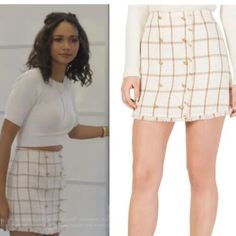 Greta Onieogou, Victorian Skirt, Printed Mini Skirt, Casual Work Attire, Smocked Skirt, Tweed Mini Skirt, Skirt Trends