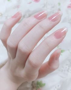 Long Natural Nails, Almond Acrylic, Korean Nails, Casual Nails, Almond Acrylic Nails, روتين العناية بالبشرة