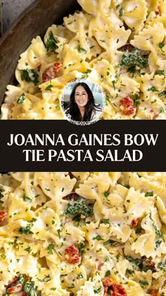 Joanna Gaines Bow Tie Pasta Salad Joanna Gaines Bowtie Pasta Recipe, Joanna Gaines Pasta Salad, Bowtie Pasta Side Dish, Joanna Gaines Bow Tie Pasta, Best Pasta Salad Recipes For Party, Garlic Parmesan Pasta Salad, Pasta Salad With Bow Tie Pasta, Pasta Trays For Party, Creamy Bow Tie Pasta Salad