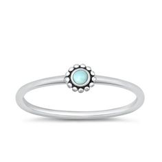 CHOOSE YOUR COLOR Larimar Promise Bali Flower Ring .925 Sterling Silver Band Blue Cubic Zirconia Female Size 9 All our silver jewelry is crafted from .925 silver also commonly referred to as sterling silver. Sterling silver is the standard for beautiful high-quality silver jewelry and cannot be replicated by lower priced silver plated jewelry. It is 92.5% pure silver, mixed with alloys to add strength and durability to stand the test of time. Keep your fine jewelry shiny and elegant by storing i Flower Band, Silver Plated Jewelry, Sterling Silver Bands, Flower Ring, Opal Rings, Pure Silver, Silver Band, Plastic Bag, Women Rings