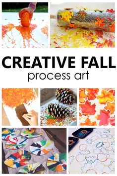 creative fall process art project for kids