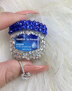 Vaseline Petroleum Jelly, Bling Ideas, Lip Balm Collection, Rhinestone Projects, Petroleum Jelly, Pretty Skin Care, Smooth Lips, Halloween Candles, Vaseline