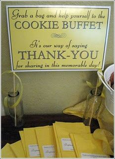 there is a sign that says thank you for sharing in the memorial day cookie buffet