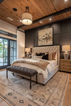 #BEAUTY, #RELATIONSHIPS #Fashion #Animals #Outfits #Winter Outfits #Animals Master Bedrooms Theme, Modern Master Suite Ideas, Modern Cozy Home Decor, Made Bed Ideas, Modern Farmhouse Master Bed, Master Bedding Ideas, Modern Farmhouse Bedroom Master Suite, Primary Bedroom Design, Primary Bedroom Ideas