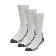 Upgrade your daily comfort and durability with the Wigwam At Work Crew 3-Pack Socks. Featuring cushioned soles and targeted heel and toe cushioning for superior shock absorption, these socks will keep your feet happy from sunrise to sunset. Trust Wigwam for all-day comfort and support. Features Cushion: medium Height: crew Seamless toe Durable Cushioned sole Reinforced foot base and ankle 3-Pair Pack for added value Blue Toes, Liquid Fabric Softener, Work Socks, Designer Socks, White Sweatshirt, Grey Sweatshirt, Crew Socks, Grey And White, Black And Grey