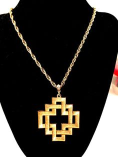 VTG CROWN TRIFARI SATIN GOLD-TONE BASKET WEAVE MALTESE CROSS NECKLACE PENDANT Costume Necklaces, Crown Trifari, Fantasy Novels, Basket Weave, Vintage Designer, Nice Things