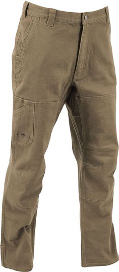 PRICES MAY VARY. HEAVY DUTY BRUSH PANTS (Style 102230) made from 13 oz. pre-washed Cedar Flex twill 96% cotton / 4% Spandex blend DOUBLE LAYER ARTICULATED KNEES and double layer heel panel for extra protection in high-wear areas 3-PIECE RUGGED GUSSET CROTCH provide superior range of motion work pants for men who need unconstricted movement and reach PLENTY OF STORAGE SPACE with front pockets that feature a ledge to hang knives or tape measures, rear patch pockets, rear utility welt pocket that f Work Pants For Men, Cuff Pants, Boot Cuff, Mens Work Pants, Tape Measures, Pants Style, Garage Design, Boot Cuffs, Pants For Men