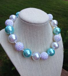 Gumball Bead Necklace for Girls Necklace For Girls, Gift Photo, Chunky Jewelry, Photo Prop, Bead Necklace, Jewelry Ideas, For Girls