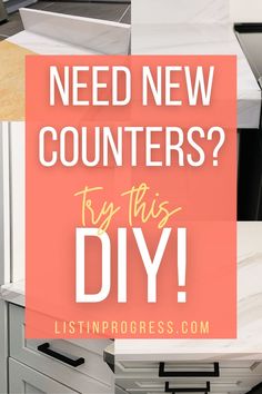 the words need new counters? try this diy to make them look like they're