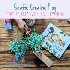 children's hands are playing with craftivity and learning materials