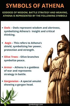 List of symbols associated with Athena. Athena Goddess Symbol, Greek Mythology Art Athena, Athena The Goddess Of Wisdom, Greek Goddess Tattoo Athena Symbols, Athena Symbolism, Symbols Of Athena, Working With Athena, Athena Witchcraft, Athena Altar Ideas