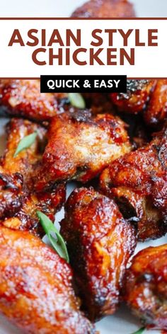 Sticky Asian Style Chicken Wings—Sweet Chili Wings—are a crowd-pleaser! Crispy wings coated in a sticky, sweet, and savory sauce—perfect for game day or any gathering.  wingstop | fried chicken | korean chicken wings | chinese fried chicken wings | asian wings | asian chicken wings air fyer | asian chicken wings baked | asian chicken wings recipe | asian chicken wings in the oven | asian chicken wings in air fryer | asian chicken wings marinade | asian chicken wings grilled | asian chicken wings sauce | asian chicken wings instant pot | asian chicken wings crockpot | asian chicken wings sides | crispy asian chicken wings | sticky and crispy asian chicken wings | asian chicken wing recipes soy sauce | spicy asian chicken wings Korean Sticky Chicken Recipe, Baked Fried Chicken Wings, Asian Chicken Wing Recipes, Asian Sauce For Chicken, Chicken Wings Sides, Crockpot Asian Chicken, Air Fryer Asian Chicken, Wings Sides, Chinese Fried Chicken Wings