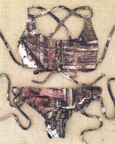 Camo lace up nani bikini swimsuit email nanibikini@gmail.com to order Camo Clothes, Camo Swimsuit, Camo Outfits