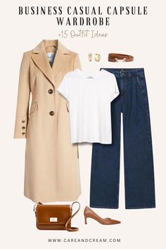 30+ Business Casual Capsule Wardrobe Essentials + Outfit Ideas