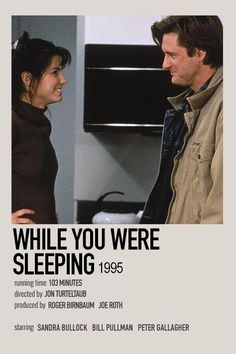 a movie poster for while you were sleeping