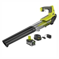 RYOBI ONE+ 100 MPH 280 CFM Variable-Speed 18-Volt Lithium-Ion Cordless Jet Fan Leaf Blower 4Ah Battery and Charger Included - Super Arbor Ryobi Battery, Ryobi Tools, Cordless Leaf Blowers, Colorado House, Yard Maintenance, Gutter Guard, Inverter Generator, Leaf Blowers, Jet Fan