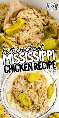 Mississippi Chicken Mississippi Chicken, Mississippi Pot Roast, Pot Roast Recipes, Crockpot Dishes, Crockpot Recipes Slow Cooker, Dinner Recipes Crockpot, Crock Pot Cooking, Chicken Dishes Recipes, Roast Recipes