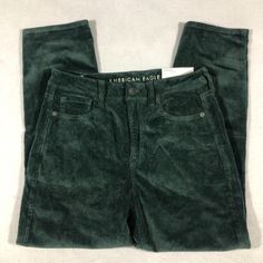 American Eagle Pants Womens 28s 6s Short Green Mom Jean Corduroy Stretch New Nwt Please See Measurements In Last Photo. Measurements Taken Laying Flat. Check Out My Other Items! Fast Shipping! B19 Green Fitted Corduroy Bottoms, Fitted Green Corduroy Bottoms, Green Corduroy Bottoms For Work, Green Mom Jeans, Striped Pants Women, American Eagle Pants, Corduroy Pants Women, American Eagle Mom Jeans, Striped Pant